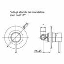 Paffoni Light miscelatore doccia incasso cromo