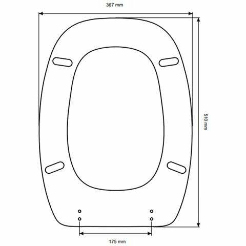 Colbam sedile compatibile con Pozzi Ginori - Italica Astro - bianco