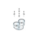 Kit scarico sdoppiato 80/80 mm Cosmogas 62617226