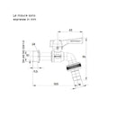 Rubinetto portagomma antighiaccio 151A con portagomma 1/2"