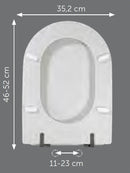 Sedile compatibile Ideal Standard Fiorile versione lusso sospeso bianco europeo