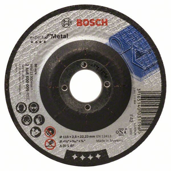 Bosch Expert for Metal A 30 S BF mola da taglio a centro depresso 115 x 2,5 mm