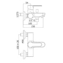 Miscelatore vasca doccia Paffoni Blu BLU023CR