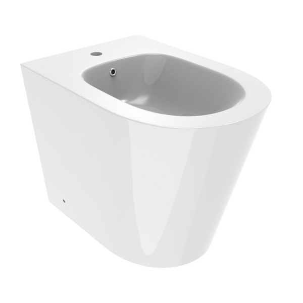 Bidet a terra Surf BCSURLBIDE0003 Ercos filo parete bianco lucido