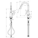 Miscelatore cucina Hansgrohe Focus M41 con doccetta estraibile a 2 getti