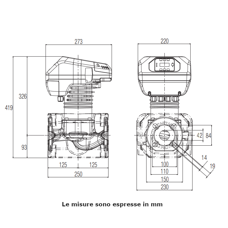 Dab Evoplus B 150/250.40 M circolatore elettronico singolo 610 W