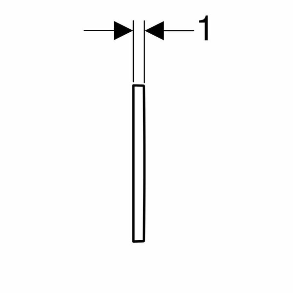 Geberit Omega30 placca di comando bianca