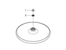 Soffione doccia tondo a 1 getto cm 25 Grohe Tempesta 26662000
