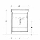 Montegrappa Acqua Edilla lavatoio senza cesto 50x63x87cm bianco