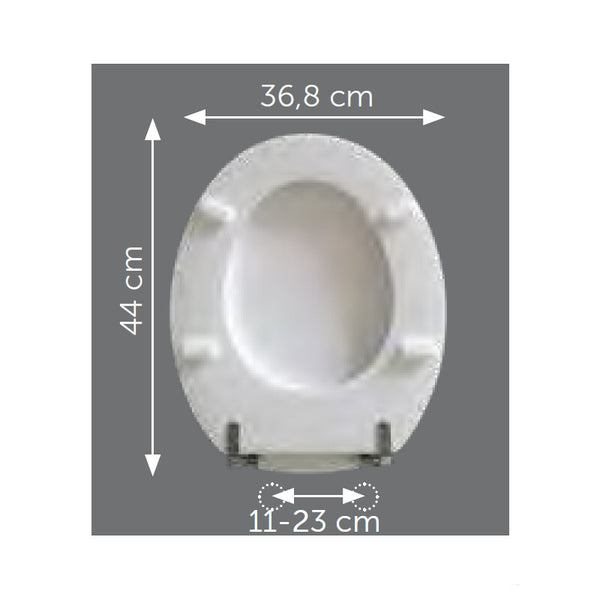 Sedile universale in TPS bianco europeo