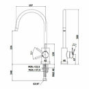 Paffoni Berry miscelatore lavello canna ombrello cromo