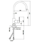 Paffoni Candy miscelatore lavello monoforo con beccuccio tubo 20mm cromo