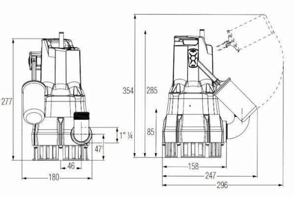 Dab NOVA 300 M-A pompa sommergibile da drenaggio 0.22 kW