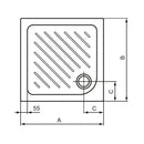 Piatto doccia 75x75 LBST J025101 Ideal Standard