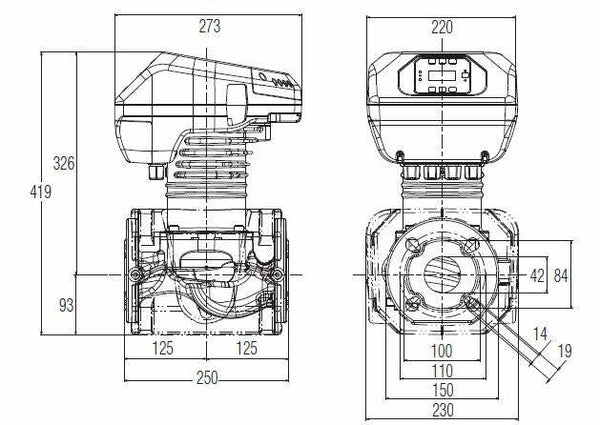 Dab Evoplus B 120/250.40 M, circolatore singolo, prevalenza 12 m, 465 W