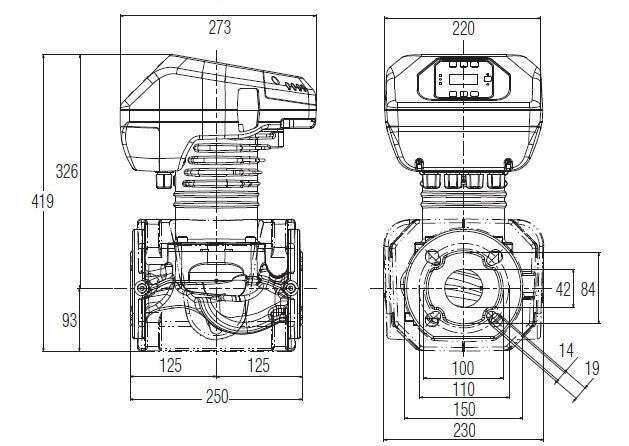 Dab Evoplus B 120/250.40 M, circolatore singolo, prevalenza 12 m, 465 W