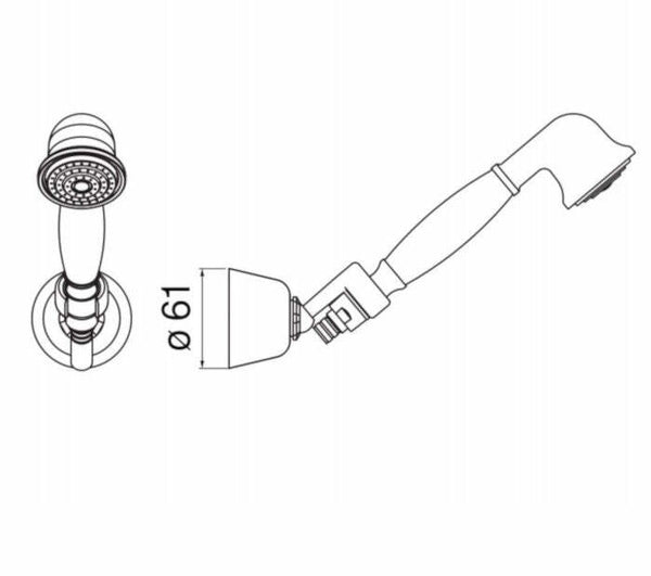 Nobili duplex doccia cromato