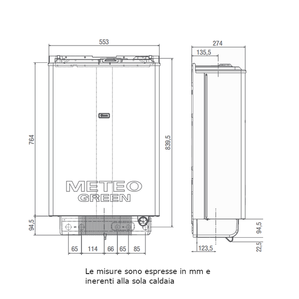 Caldaia METEO GREEN HE 35 CSI 20023985 Beretta da esterno