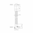 Bossini flessibile cono girevole 150 cm ottone cromo
