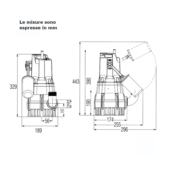 Dab NOVA 600 M-A pompa sommergibile da drenaggio 0,5 kW 1" 1/4