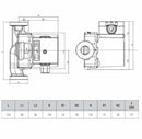 Dab VS 16/150 M circolatore a rotore bagnato acqua calda 41 W