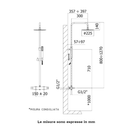 Colonna doccia New Mini Master ZCOL599CR Paffoni con deviatore