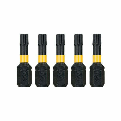 DeWalt 5 Inserti Impact Torsion T30 - lunghezza 25 mm