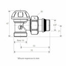 Giacomini R29TG detentore a squadra 3/8"x16 per adattatore
