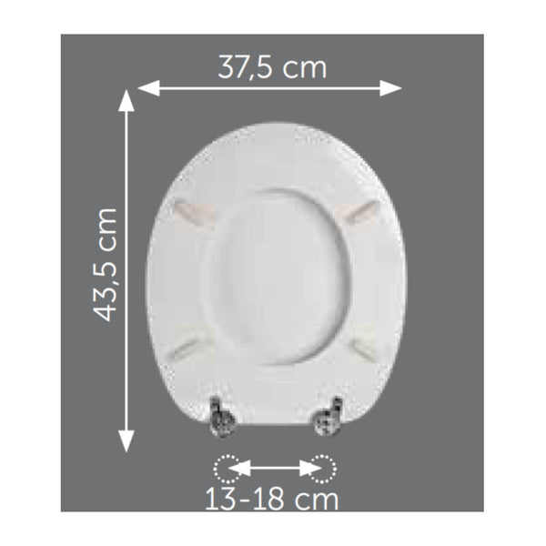 Sedile UNIVERSALE WOOD ECO VER00001 verniciato bianco