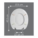 Sedile UNIVERSALE WOOD ECO VER00001 verniciato bianco