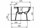 Ceramica Dolomite Gemma 2 bidet a terra monoforo bianco J522401
