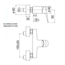 Nobili Blues miscelatore doccia BS101130CR