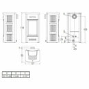 Piazzetta G963 stufa a gas metano canalizzabile 7,7 kW