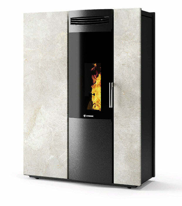 CS Thermos Thema 10 pietra stufa a pellet/biomassa canalizzabile 9,8 KW