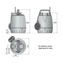 Pompa sommergibile GXRM 9 Calpeda con galleggiante 0,25 kW