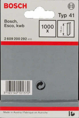 Bosch punti tipo 41, 14 mm, 1000 pezzi