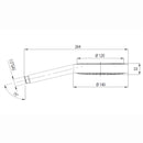 Doccetta monogetto Bossini Dinamica 140 mm cromata B00166