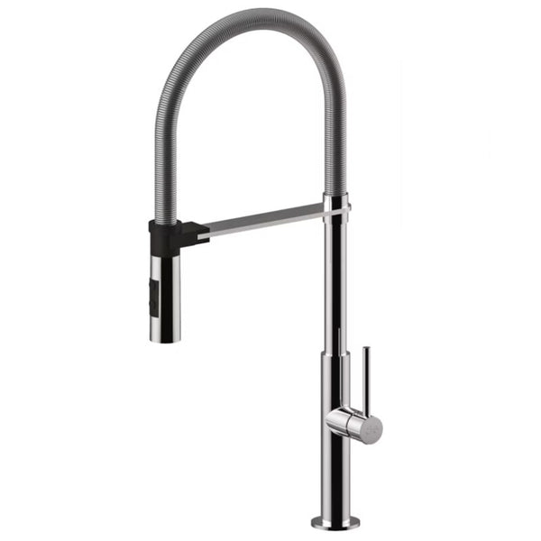 Paffoni miscelatore lavello Chef CH179CR Professional con braccio flessibile