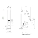 Geda Hito 41 miscelatore lavabo cromato