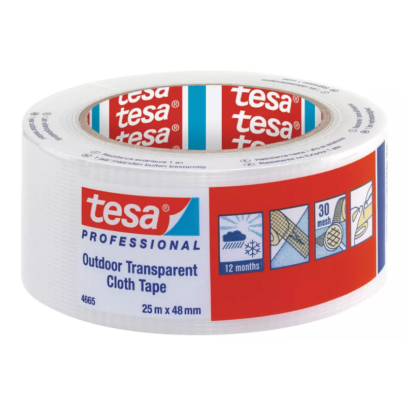 Nastro TELA per esterni 04665 Tesa trasparente 48 mm x 25 m