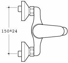 Ideal Standard CERAPLAN Miscelatore monocomando doccia esterno