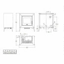 Piazzetta LINE stufa a pellet 9 kW