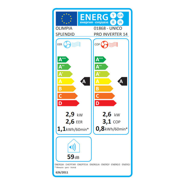 Olimpia Splendid Unico Pro Inverter 14 HP clima senza unità esterna
