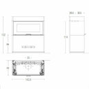 Piazzetta LUGANO MC 133/52 BL stufa caminetto a legna 14 kW