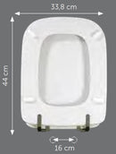 Sedile compatibile Ideal Standard Conca bianco in poliestere termo press