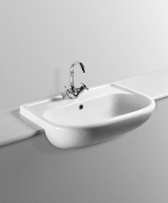 Lavabo da semincasso UNIVERSALE T092661 Ideal Standard 64 x 48,8 cm monoforo