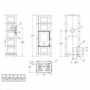Piazzetta E928 C-M stufa a legna 11 kW