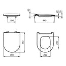 Sedile La Dolce Vita LDV E266701 ORIGINALE Ideal Standard soft-close