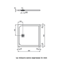 Piatto doccia Ultra Flat S K8215FR Ideal Standard in Ideal Solid 90 cm