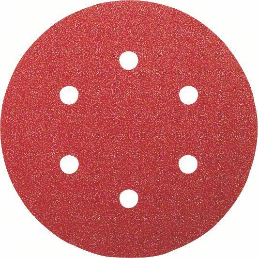 Bosch disco abrasivo, diametro 150 mm, grana 120, set 5 pezzi
